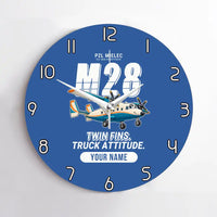 Thumbnail for PZL M28-05 Skytruck - Cartoon + Name - No Frame - Blue