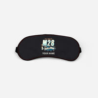 Thumbnail for PZL M28-05 Skytruck - Cartoon + Name - Sleep Mask - Black