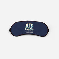 Thumbnail for PZL M28-05 Skytruck - Cartoon + Name - Sleep Mask - Navy Blue