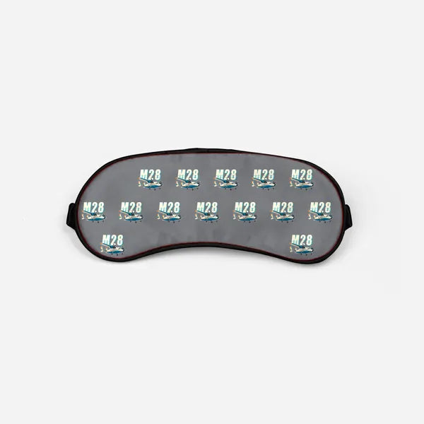 PZL M28-05 Skytruck - Cartoon Pattern - Sleep Mask - Gray