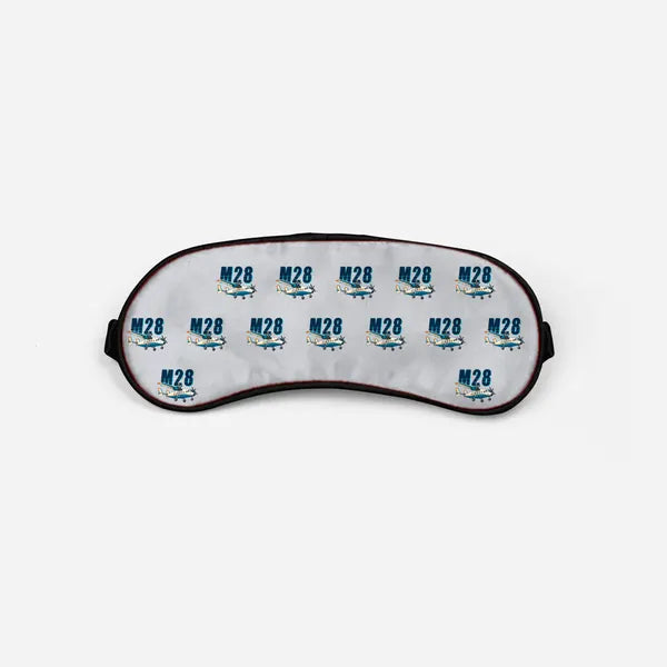 PZL M28-05 Skytruck - Cartoon Pattern - Sleep Mask - Light Gray