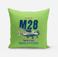 Thumbnail for PZL M28-05 Skytruck - Cartoon - Pillow - Light Green