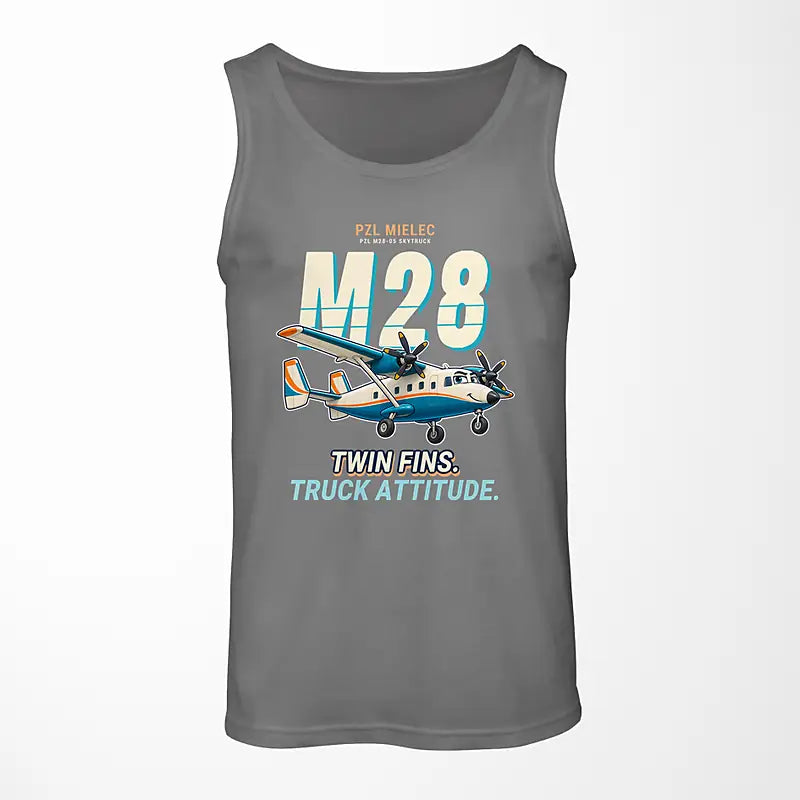 PZL M28-05 Skytruck - Cartoon - Tank Top - Gray