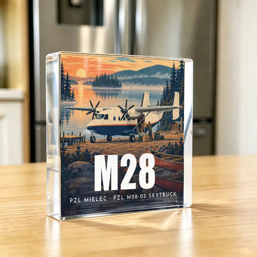 PZL M28-05 Skytruck - Crystal Ornament - 3D - Kitchen