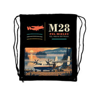Thumbnail for PZL M28-05 Skytruck - Drawstring Bag - Classic - Black