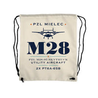 Thumbnail for PZL M28-05 Skytruck - Drawstring Bag - Heritage - Beige