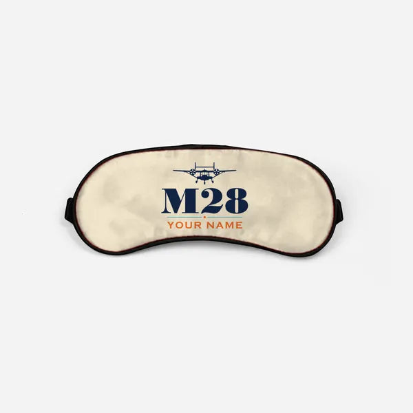 PZL M28-05 Skytruck - Heritage + Name - Sleep Mask - Beige