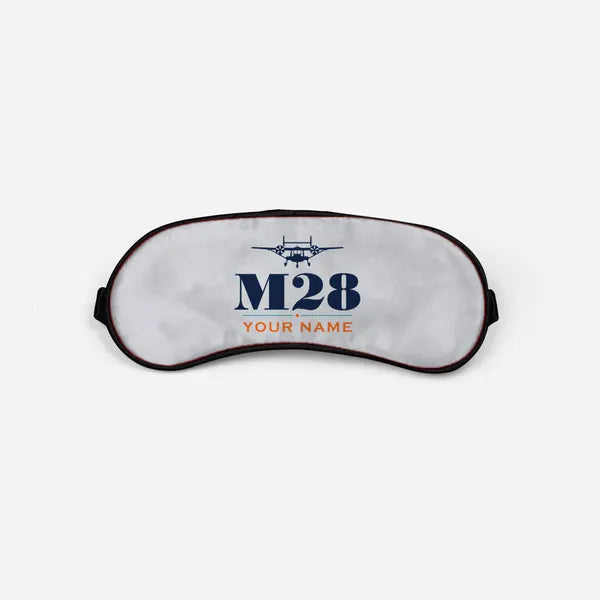 PZL M28-05 Skytruck - Heritage + Name - Sleep Mask - Light Gray