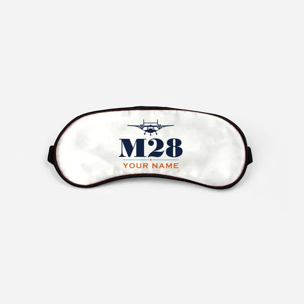 PZL M28-05 Skytruck - Heritage + Name - Sleep Mask - White
