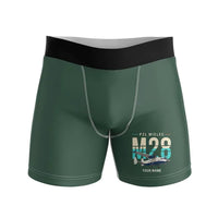 Thumbnail for PZL M28-05 Skytruck - Men Boxers - Original + Name - Dark Green
