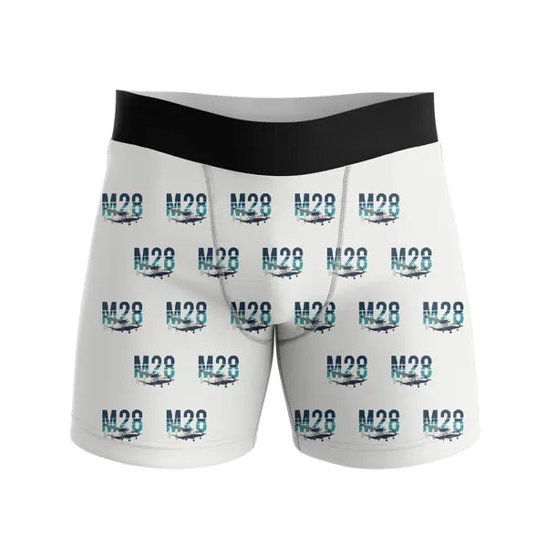 PZL M28-05 Skytruck - Men Boxers - Original Pattern - White