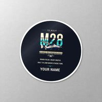 Thumbnail for PZL M28-05 Skytruck - Original + Name - Circle Sticker - Close-up