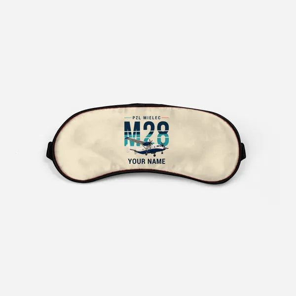 PZL M28-05 Skytruck - Original + Name - Sleep Mask - Beige