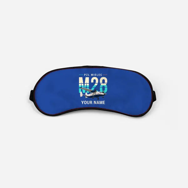 PZL M28-05 Skytruck - Original + Name - Sleep Mask - Blue
