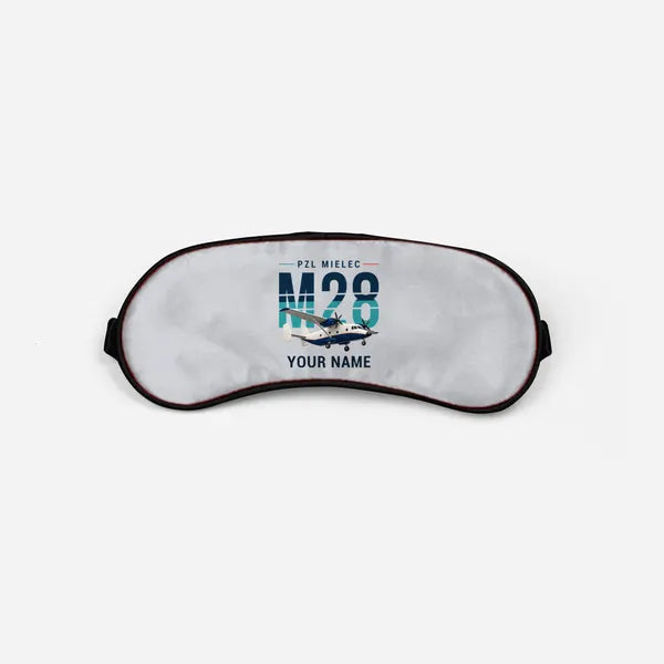 PZL M28-05 Skytruck - Original + Name - Sleep Mask - Light Gray