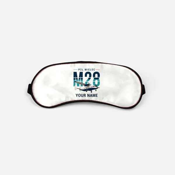 PZL M28-05 Skytruck - Original + Name - Sleep Mask - White