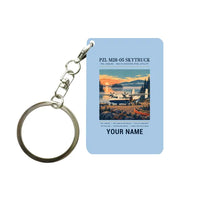 Thumbnail for PZL M28-05 Skytruck - Poster + Name - Key Chain - Light Blue