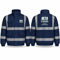 Thumbnail for PZL M28-05 Skytruck Reflective Winter Jackets - Cartoon - Navy Blue