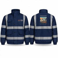 Thumbnail for PZL M28-05 Skytruck Reflective Winter Jackets - Poster - Navy Blue