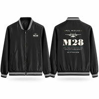 Thumbnail for PZL M28-05 Skytruck Stylish Jackets - Baseball Collar - Heritage - Black
