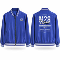Thumbnail for PZL M28-05 Skytruck Stylish Jackets - Baseball Collar - Original - Royal Blue