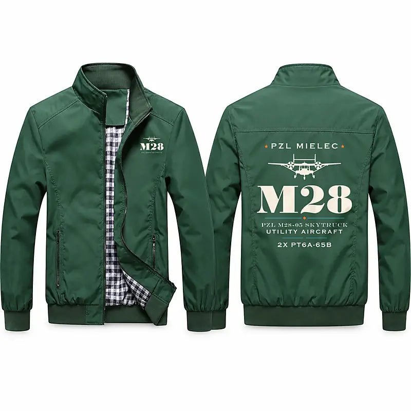 PZL M28-05 Skytruck Stylish Jackets - Stand Collar - Heritage - Green