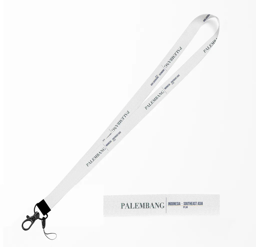 Palembang City Series lanyard - white