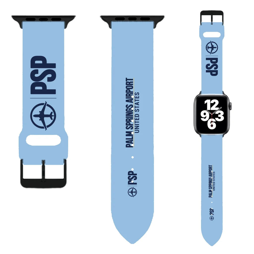 WBV6 | Palm Springs International Airport PSP | Light Blue (Metal Buckle)