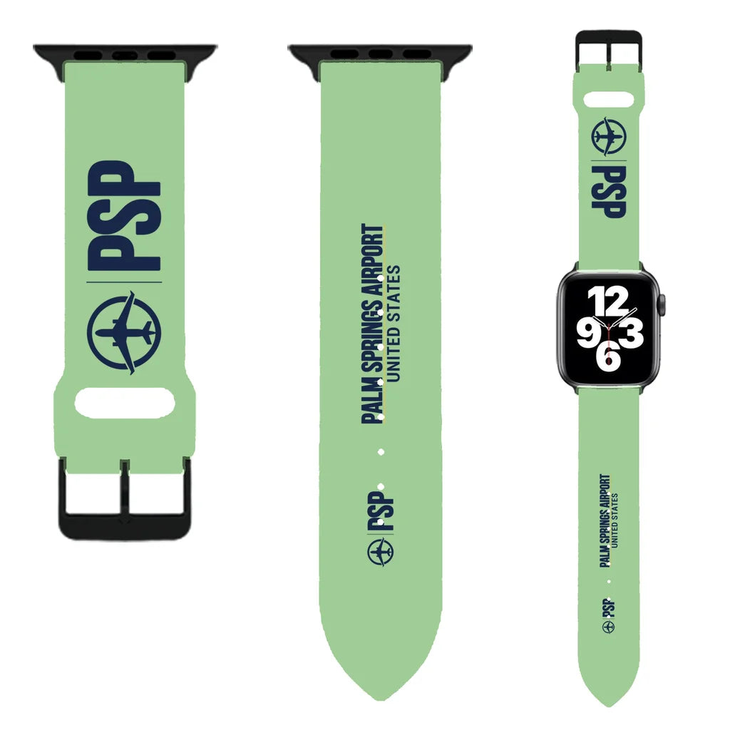 WBV6 | Palm Springs International Airport PSP | Light Green (Metal Buckle)