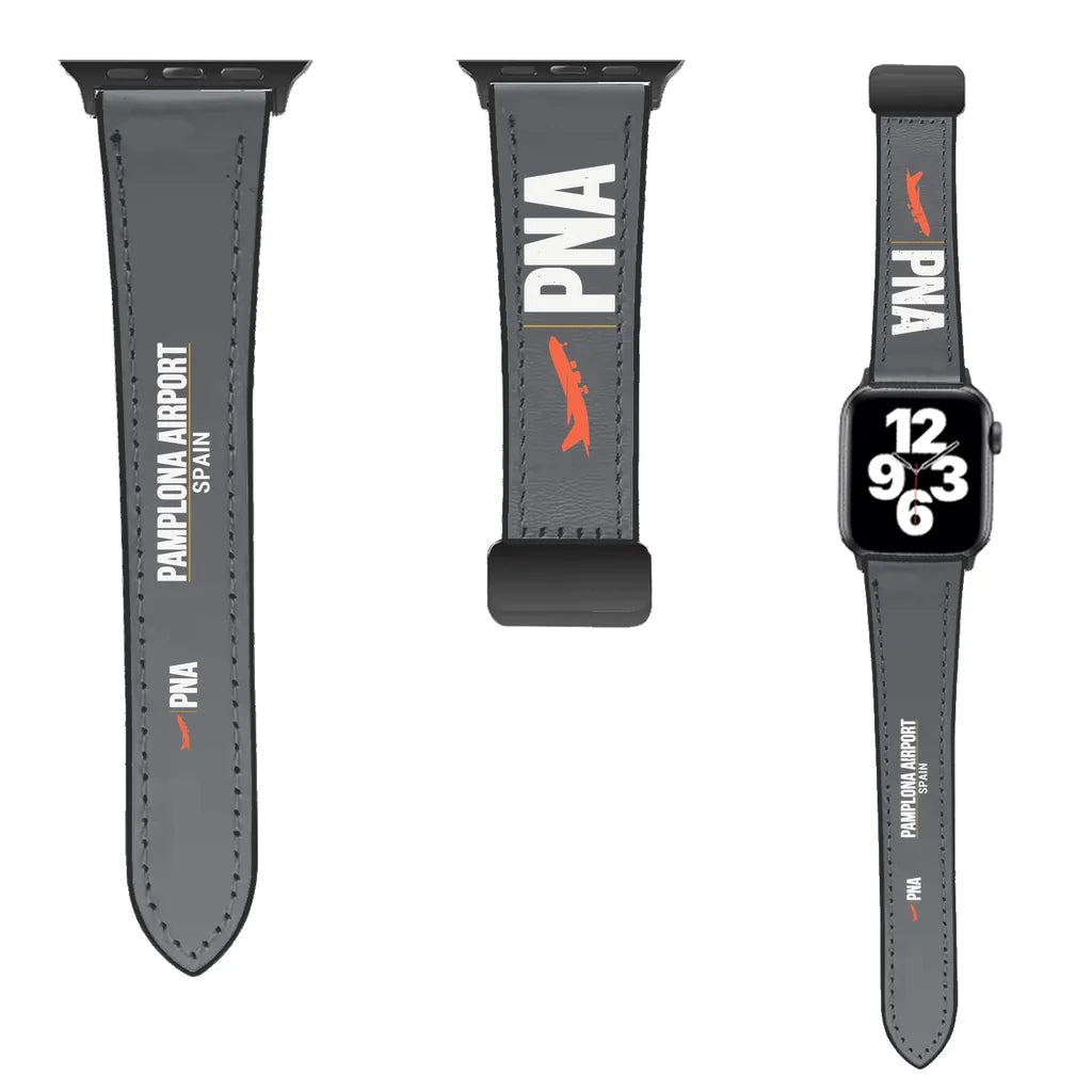 WBV6 | Pamplona Airport PNA | Leather - Gray