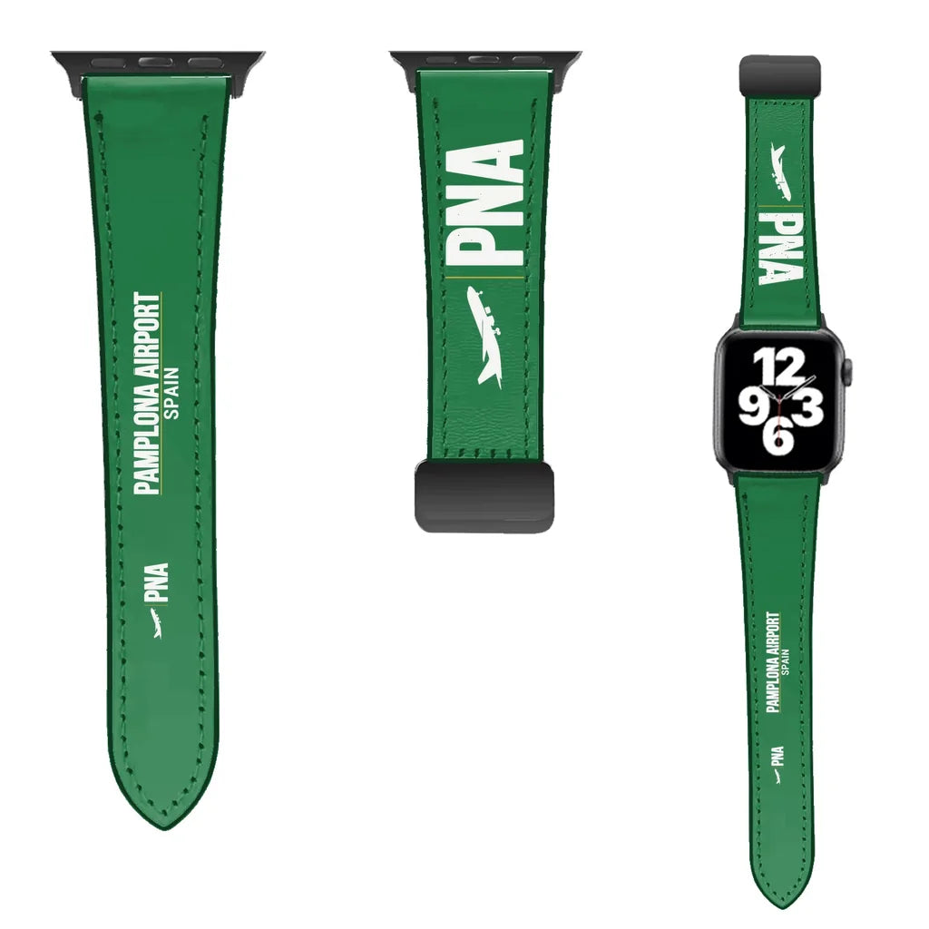 WBV6 | Pamplona Airport PNA | Leather - Green