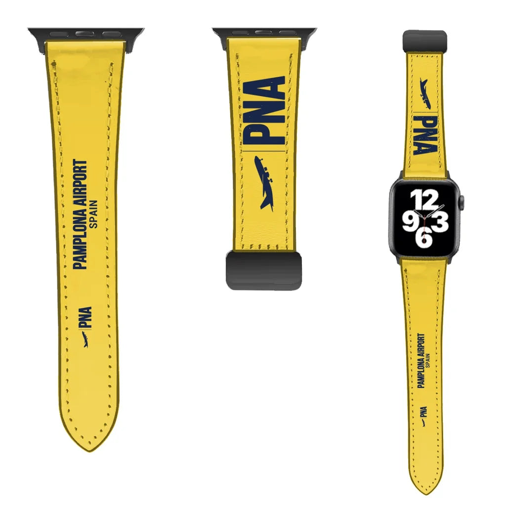 WBV6 | Pamplona Airport PNA | Leather - Yellow