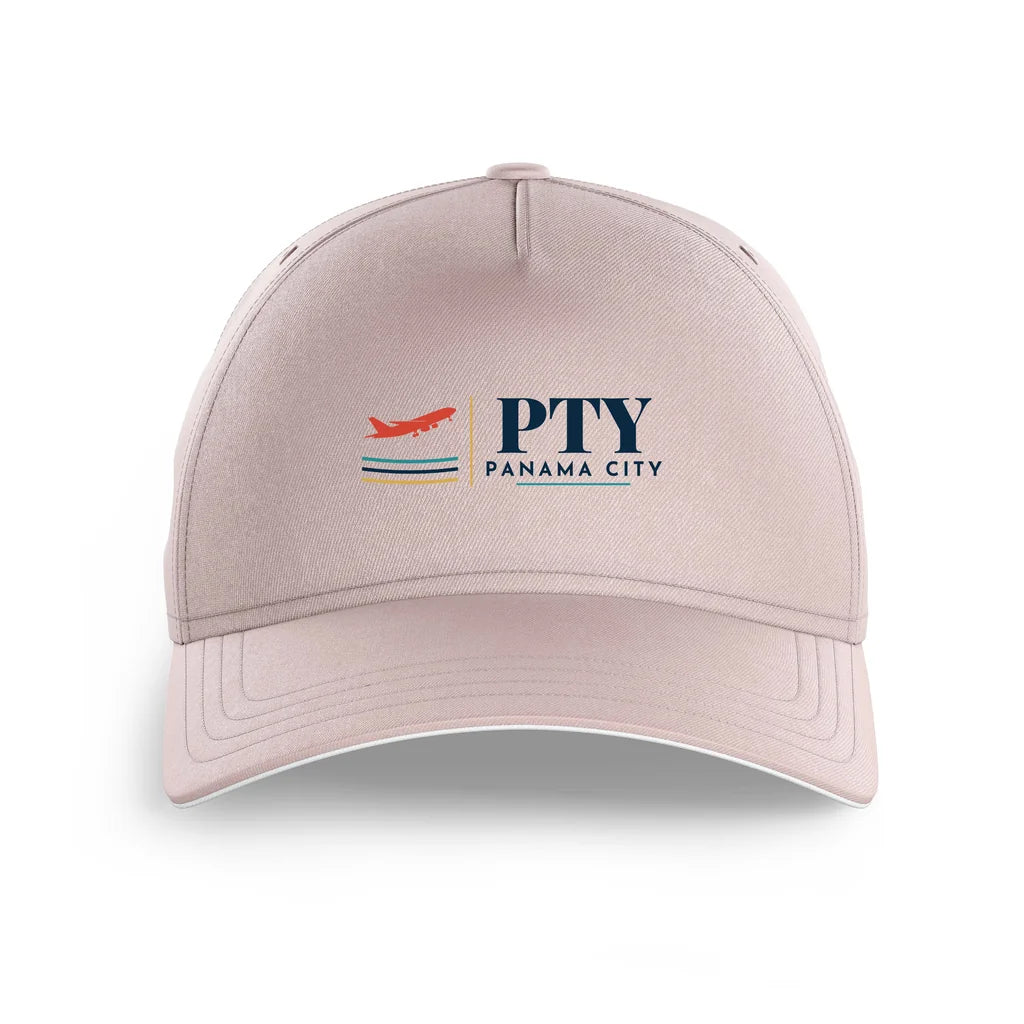 Panama City Tocumen International Airport (PTY) printed hat - pink