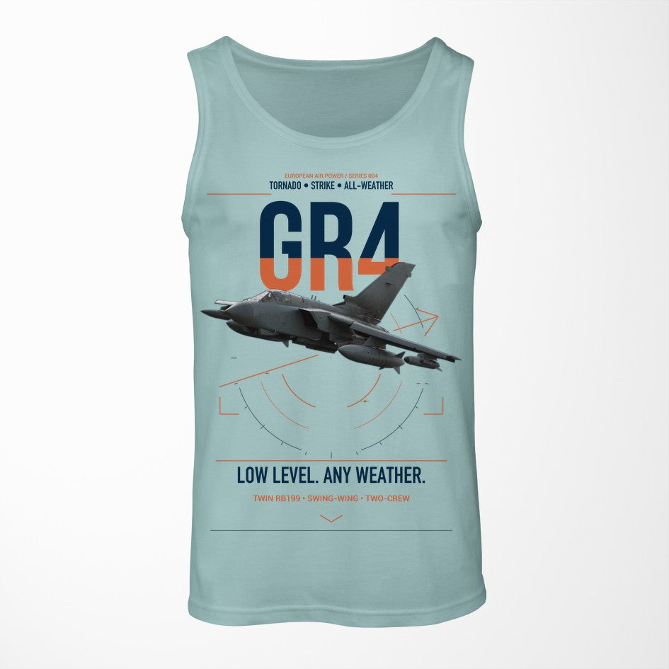Panavia Tornado GR4 design on light green tank top