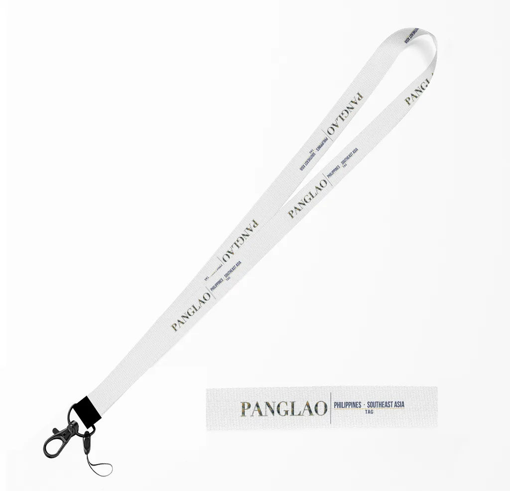 Panglao City Series lanyard - white