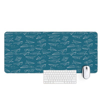 Thumbnail for Paper Airplane & Fly Green Designed Desk Mats