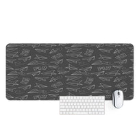 Thumbnail for Paper Airplane & Fly (Gray) Designed Desk Mats