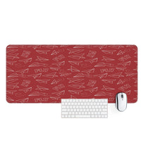 Thumbnail for Paper Airplane & Fly (Red) Designed Desk Mats