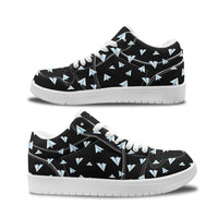 Thumbnail for Paper Airplanes (Black) Designed Fashion Low Top Sneakers & Shoes