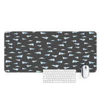 Thumbnail for Paper Airplanes (Gray) Designed Desk Mats
