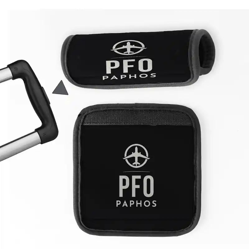 Paphos International Airport (PFO) Luggage Handle Covers - Black