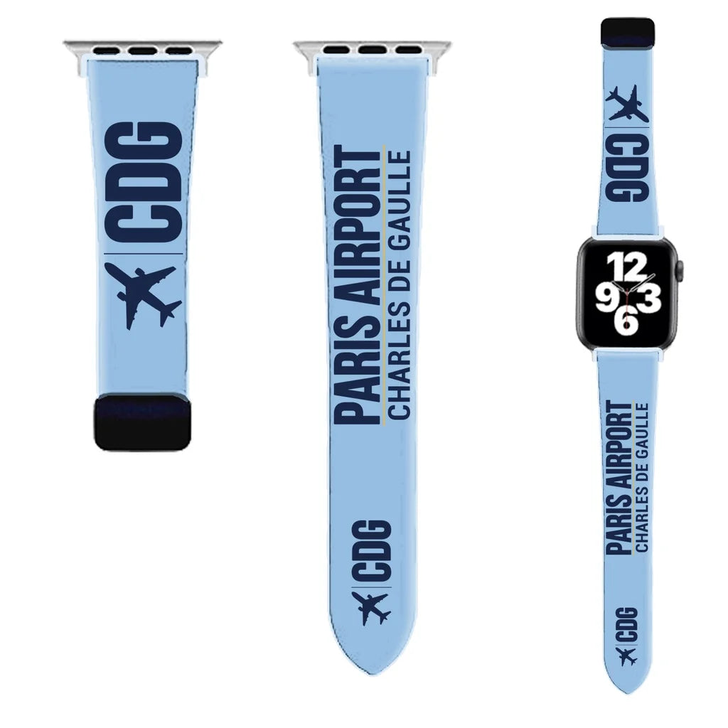 WBV6 | Paris Charles de Gaulle Airport CDG | Light Blue (Magnetic Band)