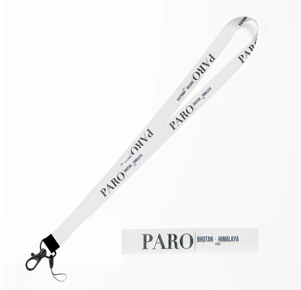 Paro City Series lanyard - white
