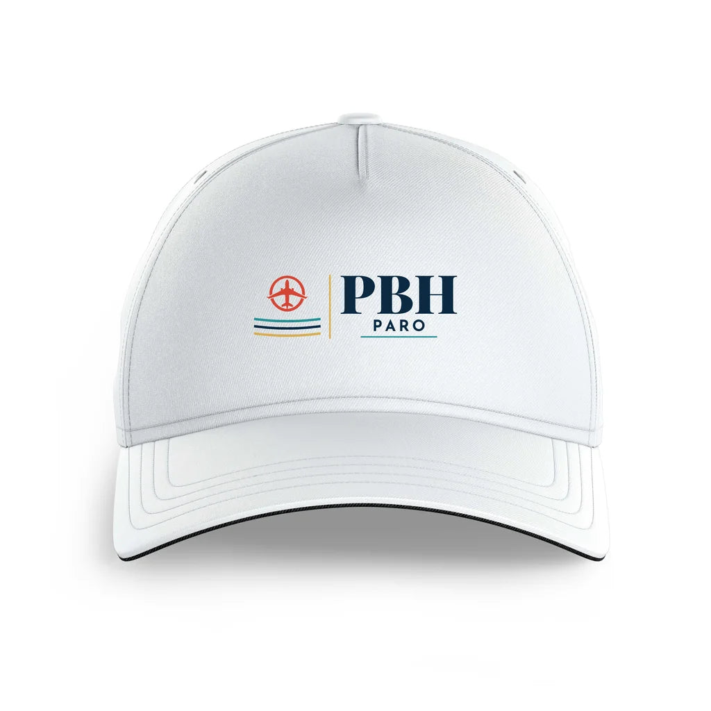 Paro International Airport (PBH) printed hat - white