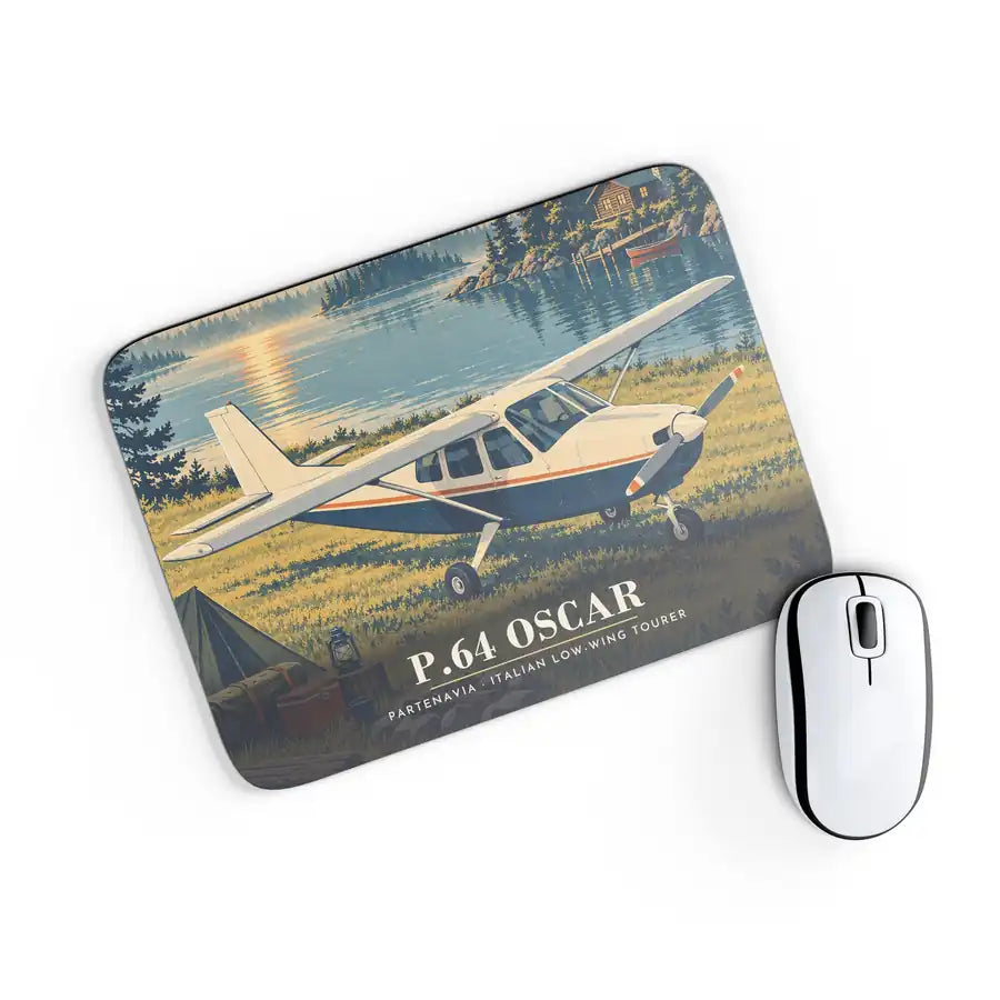Partenavia P.64 Oscar - 3D - Mouse Pad - Full Print