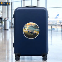 Thumbnail for Partenavia P.64 Oscar - 3D + Name - Circle Sticker - Suitcase