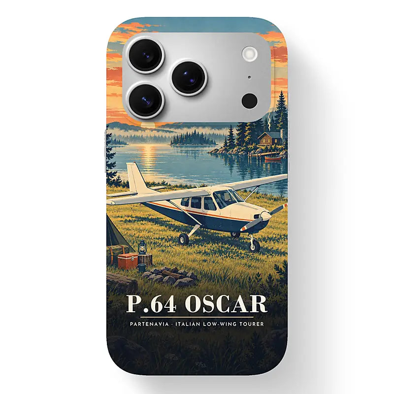Partenavia P.64 Oscar - 3D + Title - MagSafe iPhone 17 Pro - Black