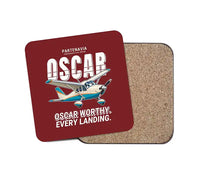Thumbnail for Partenavia P.64 Oscar - Cartoon - Coaster - Dark Red