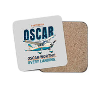 Thumbnail for Partenavia P.64 Oscar - Cartoon - Coaster - Light Gray