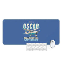 Thumbnail for Partenavia P.64 Oscar - Cartoon - Desk Mat - Blue
